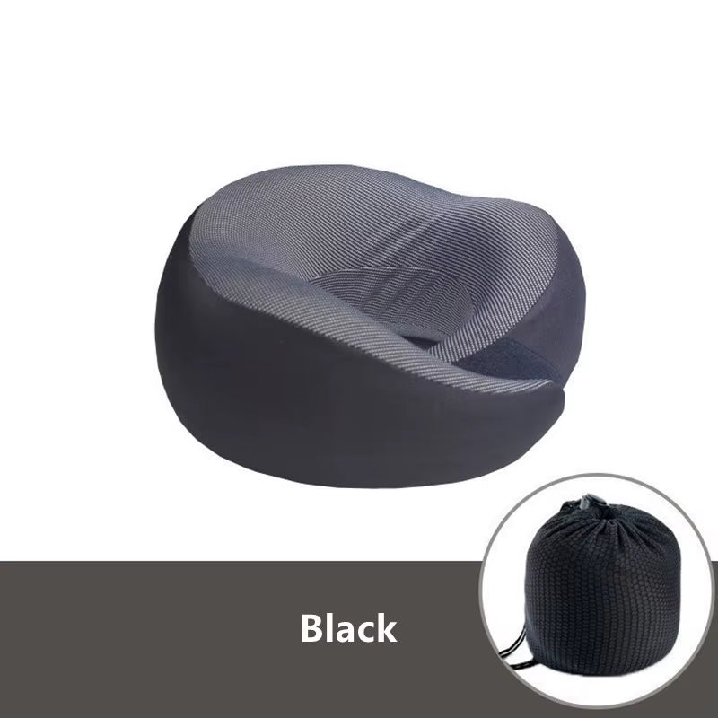 Travel Neck Pillow Premium Memory Foam Neck Pillow for Comfort on Airplane 360º Ergonomic Design with Washable Modal Cover JAF8X