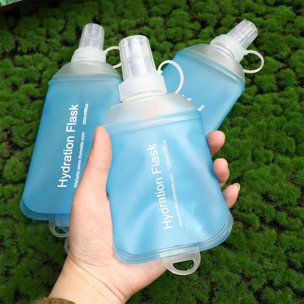 500ML 250ML 150ML Folding Water Bottle Collapsible Soft Flask TPU for Cycling Running Camping Travelling